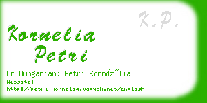 kornelia petri business card